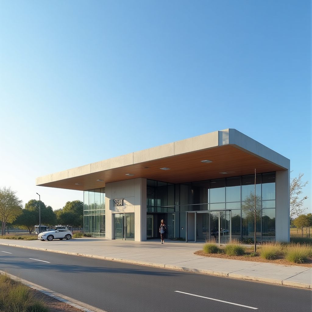 Estación YPF en ruta nacional
