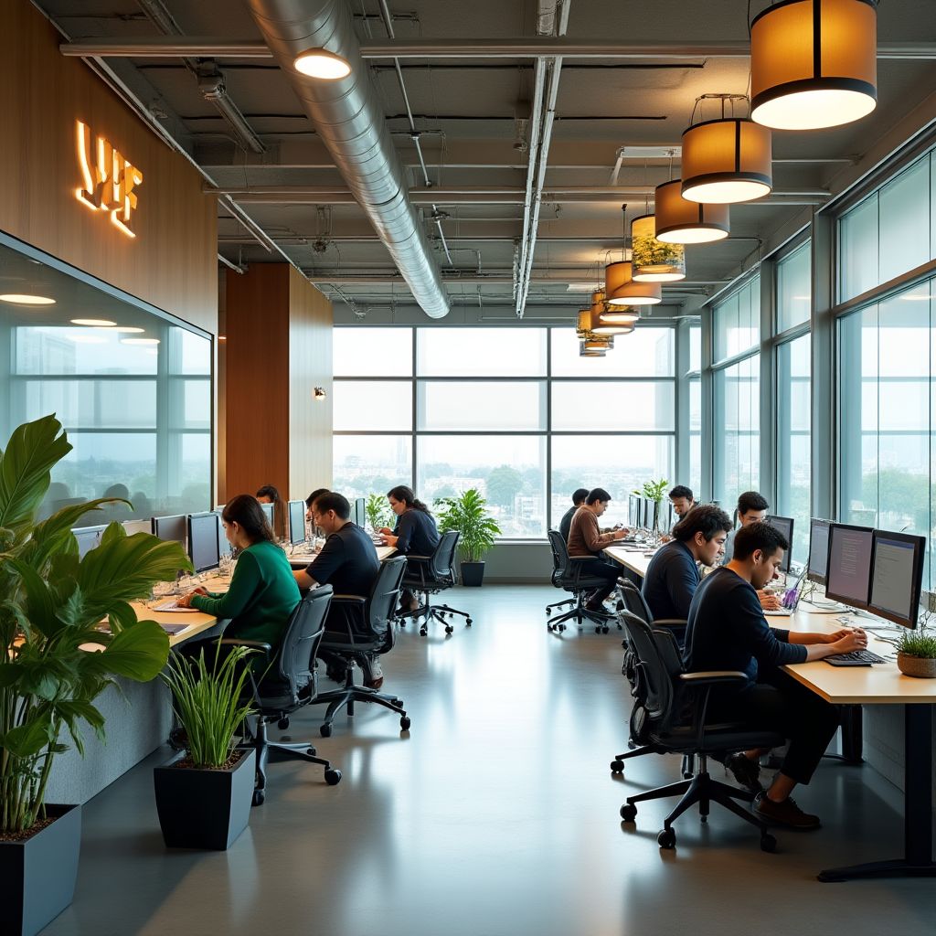 Oficinas modernas de YPF en Argentina